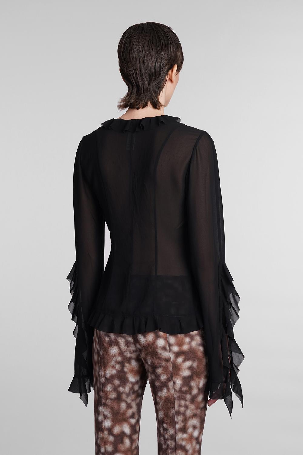 Deliberti Acne Studios Blusa in poliestere nero cod. 393898 - Deliberti The Luxury Shopping In Linea