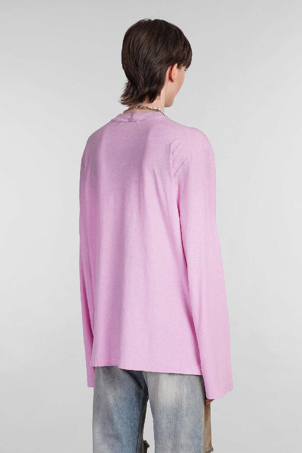 Deliberti Acne Studios T-shirt in cotone rosa cod. 402638 - Deliberti The Luxury Shopping Pezzi Unici