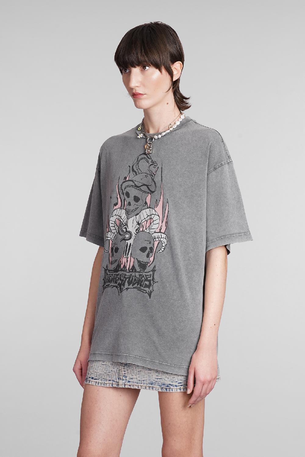 Deliberti Acne Studios T-shirt in cotone grigio cod. 393879 - Deliberti The Luxury Shopping Offerte esclusive