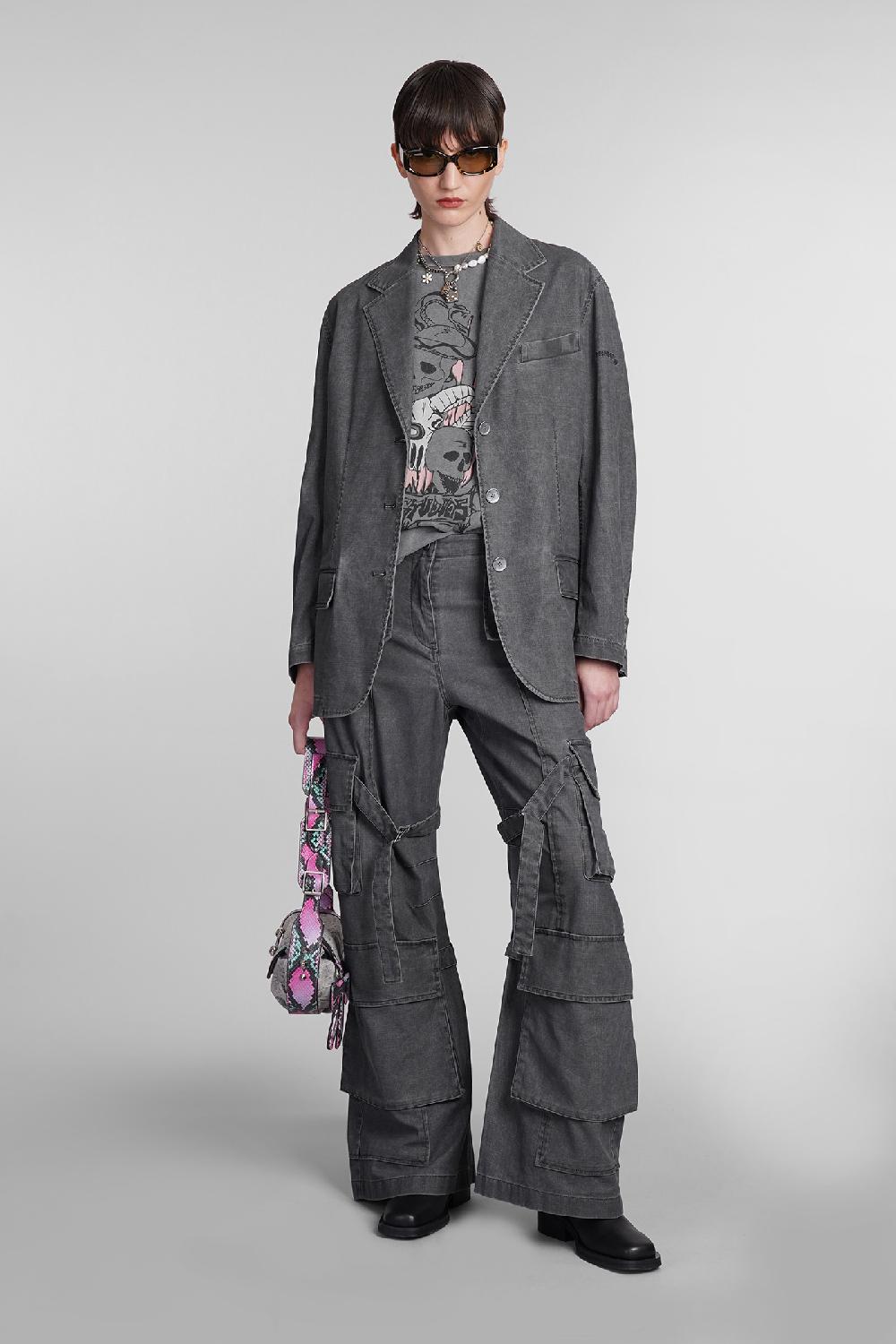 Deliberti Acne Studios Pantalone in cotone grigio cod. 395336 - Deliberti The Luxury Shopping Negozi Online