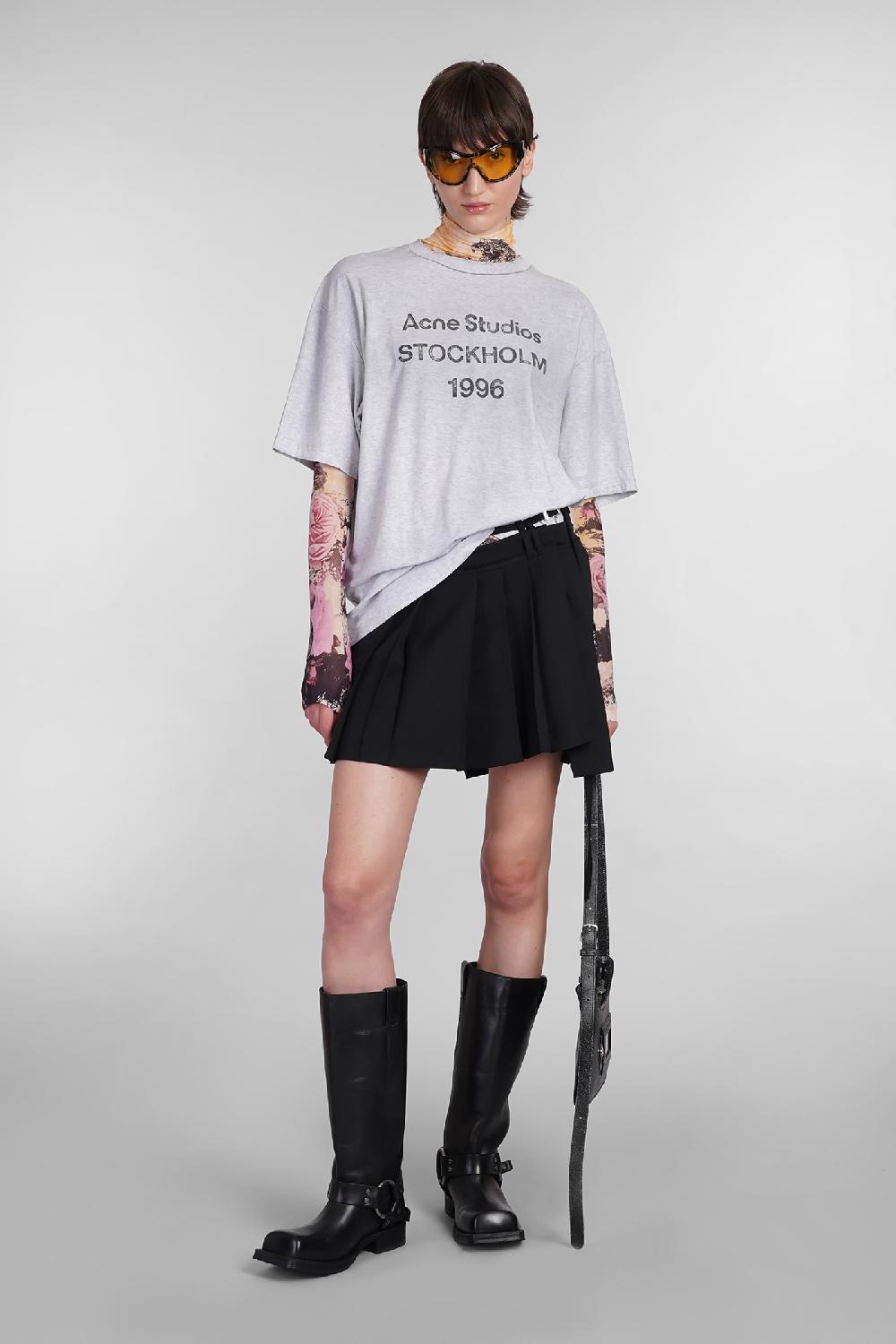 Deliberti Acne Studios T-shirt in cotone grigio cod. 402639 - Deliberti The Luxury Shopping Acquista Ora