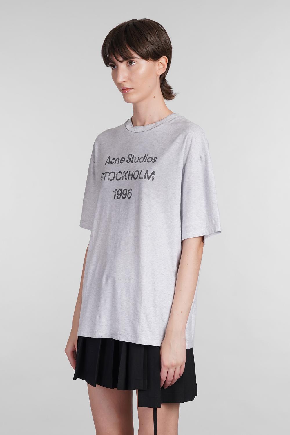 Deliberti Acne Studios T-shirt in cotone grigio cod. 402639 - Deliberti The Luxury Shopping Acquista Ora