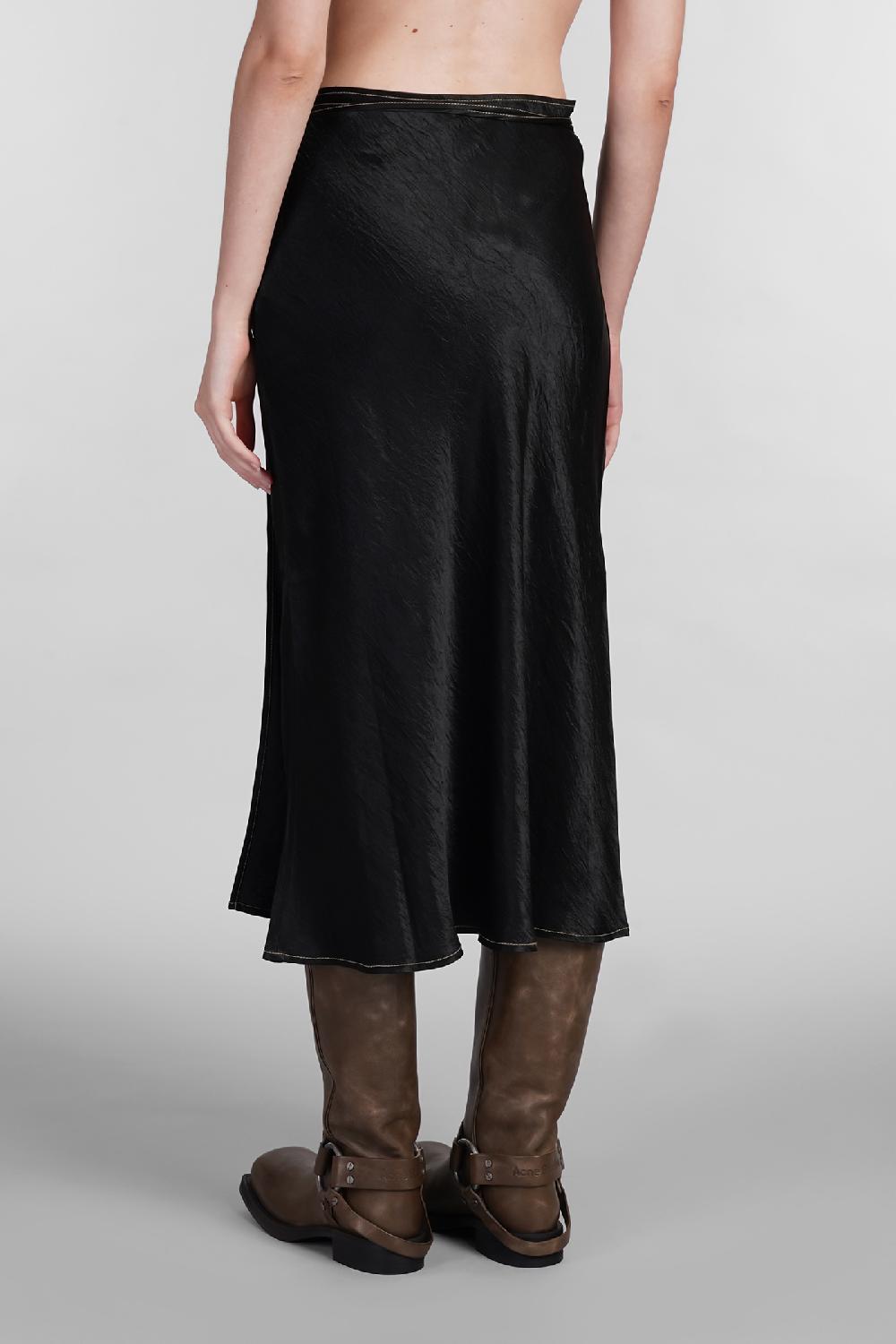 Deliberti Acne Studios Gonna in acetato nero cod. 402630 - Deliberti The Luxury Shopping Fino Al -60%