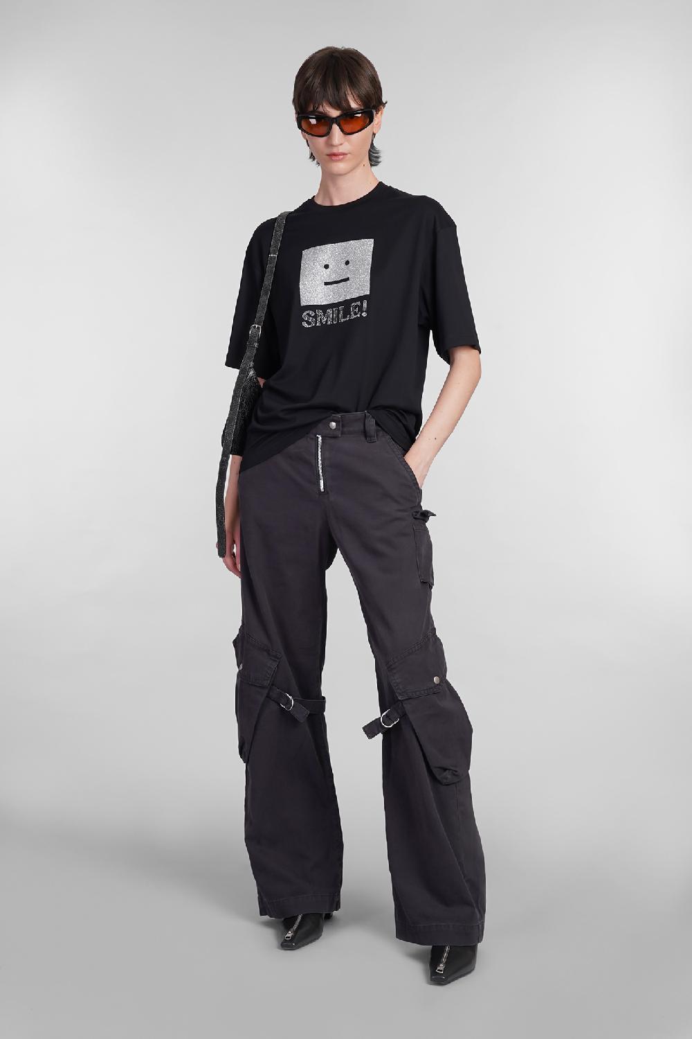Deliberti Acne Studios T-shirt in cotone nero cod. 402431 - Deliberti The Luxury Shopping Shopping Online