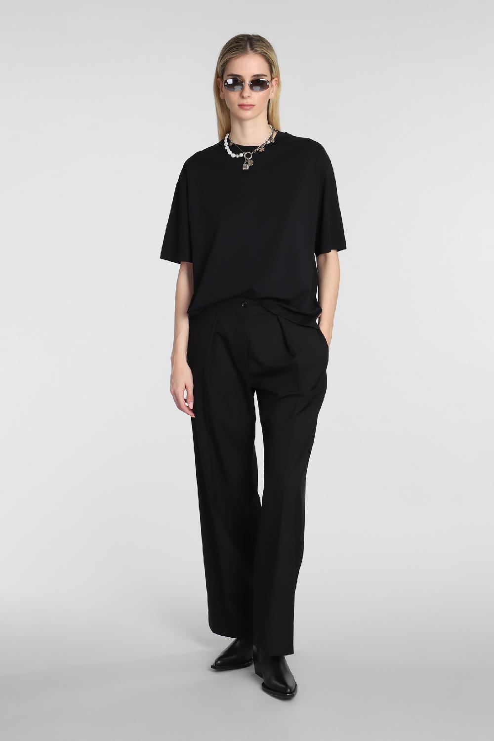 Deliberti Acne Studios T-shirt in cotone nero cod. 334040 - Deliberti The Luxury Shopping Sottocosto