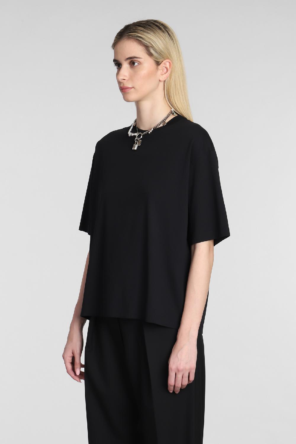 Deliberti Acne Studios T-shirt in cotone nero cod. 334040 - Deliberti The Luxury Shopping Sottocosto