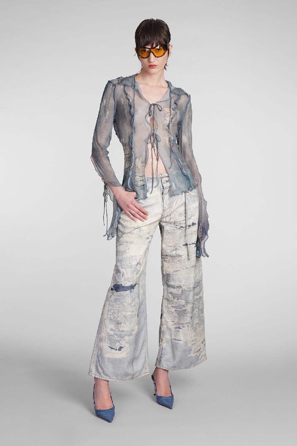 Deliberti Acne Studios Pantalone in cotone blu cod. 398853 - Deliberti The Luxury Shopping Presa