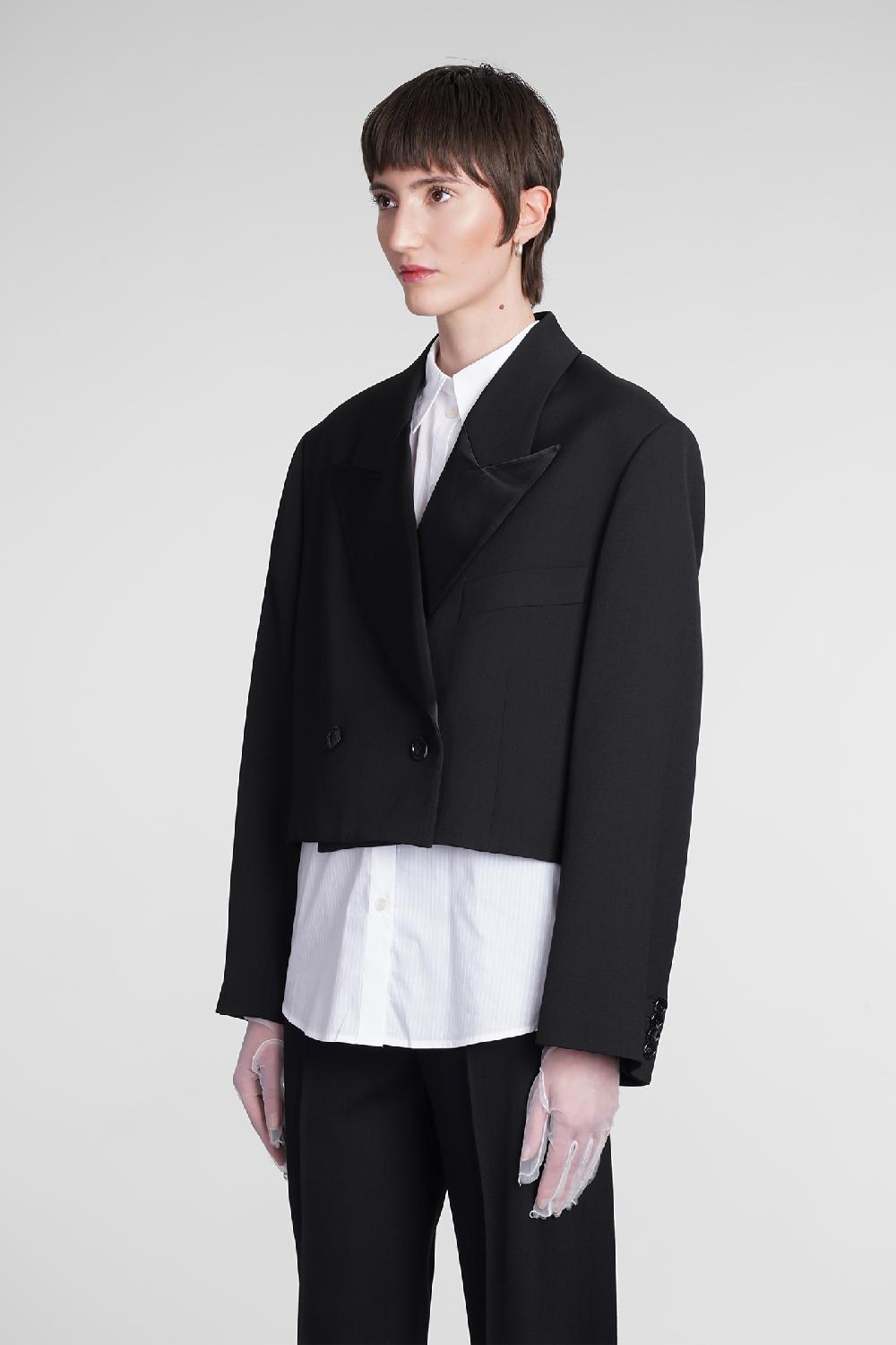 Deliberti Acne Studios Blazer in poliestere nero cod. 372986 - Deliberti The Luxury Shopping Sconto
