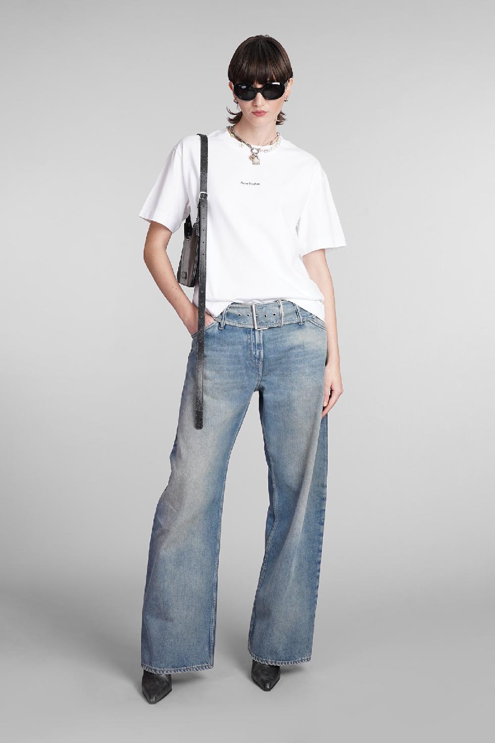 Deliberti Acne Studios T-shirt in cotone bianco cod. 393901 - Deliberti The Luxury Shopping Offerta