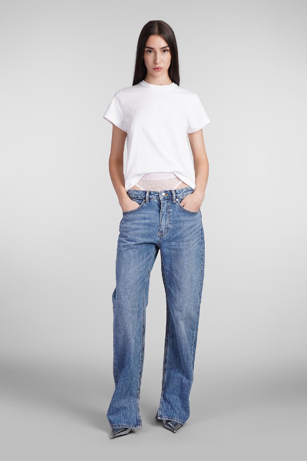 Deliberti Alexander Wang T-shirt in cotone bianco cod. 408605 - Deliberti The Luxury Shopping Vendita Calda