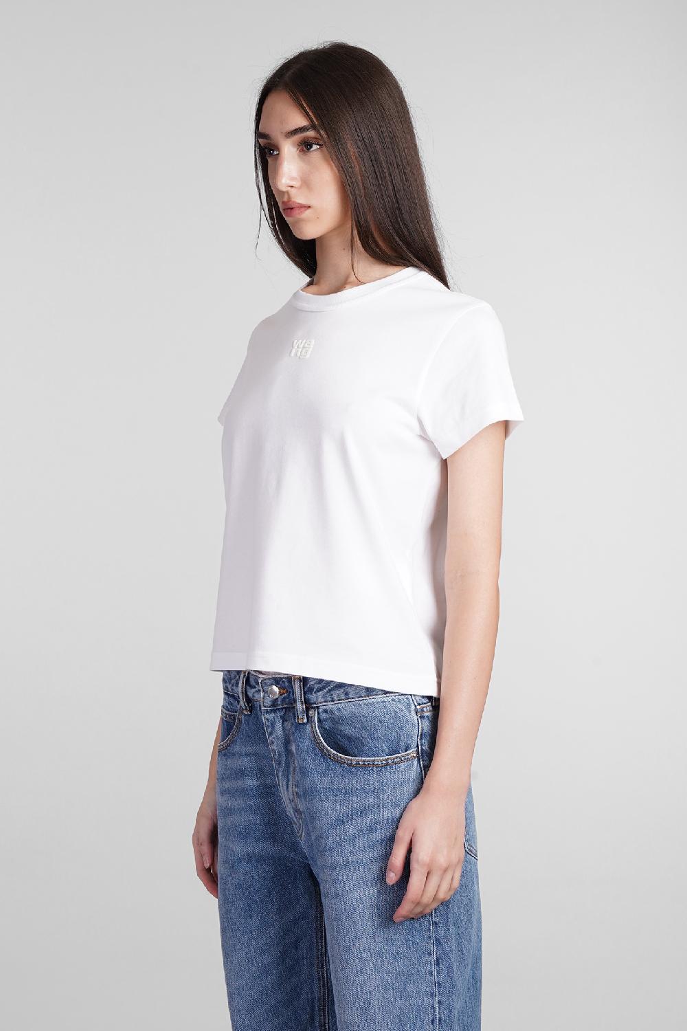 Deliberti Alexander Wang T-shirt in cotone bianco cod. 408605 - Deliberti The Luxury Shopping Vendita Calda