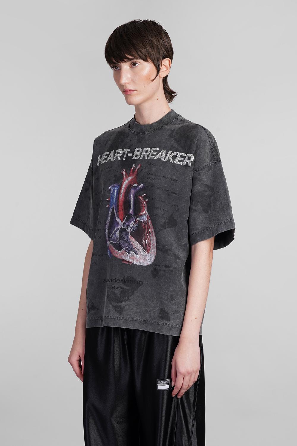 Deliberti Alexander Wang T-shirt in cotone grigio cod. 401750 - Deliberti The Luxury Shopping Italy