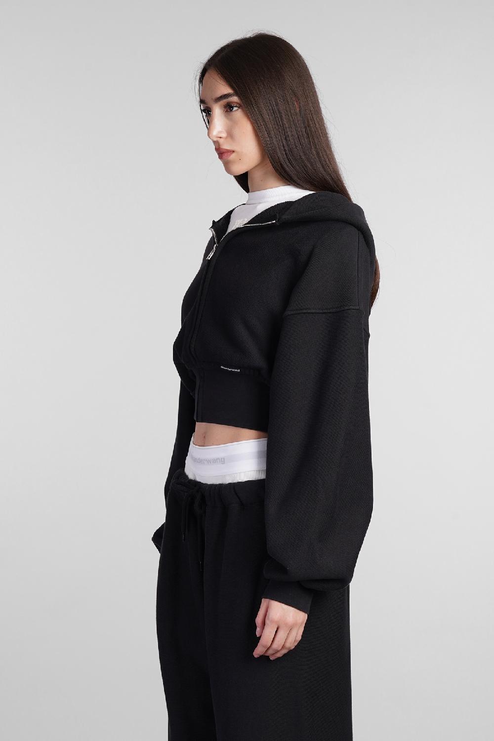 Deliberti Alexander Wang Felpa in cotone nero cod. 408602 - Deliberti The Luxury Shopping Spedizione Gratuita