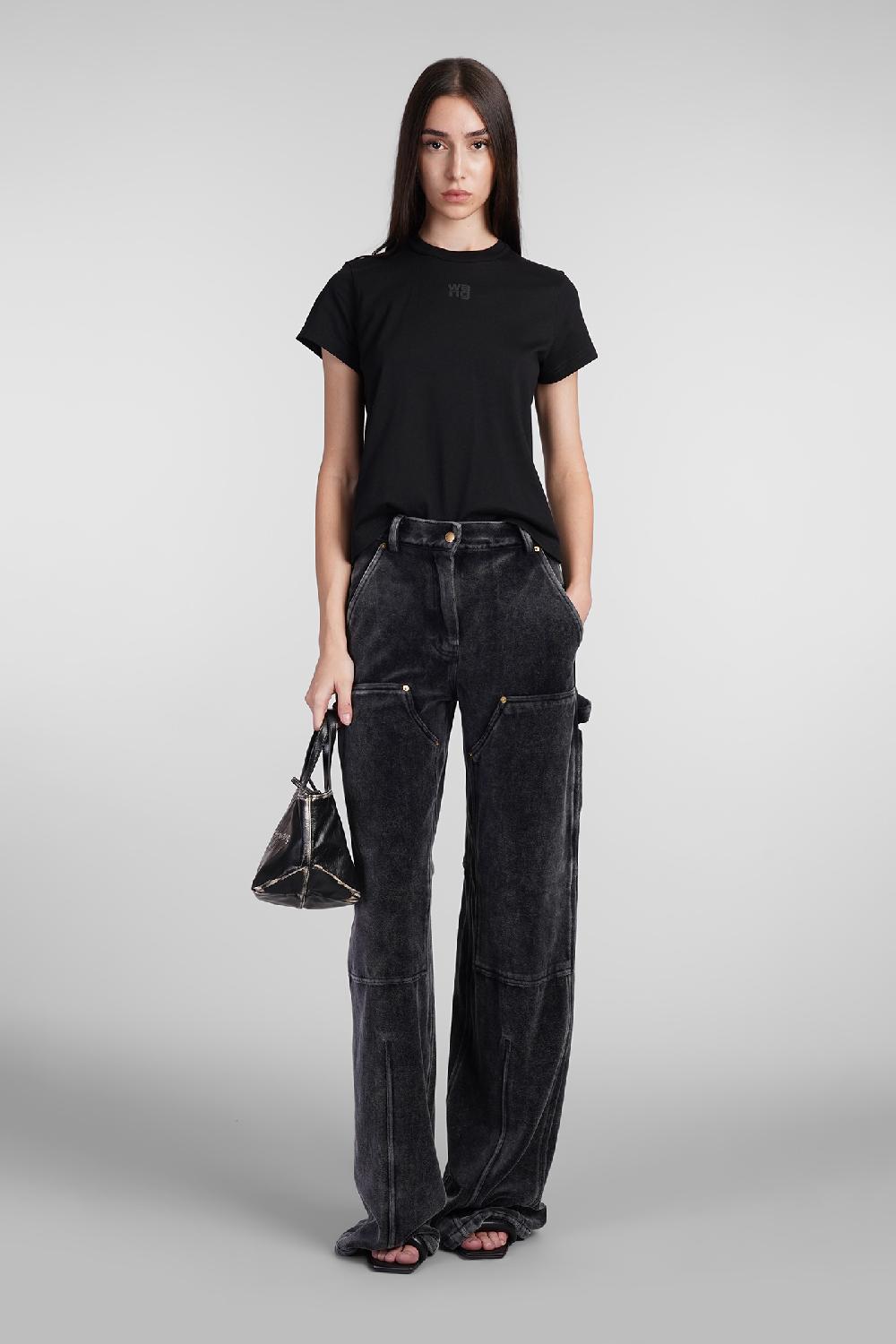 Deliberti Alexander Wang T-shirt in cotone nero cod. 408604 - Deliberti The Luxury Shopping Soddisfazione Garantita