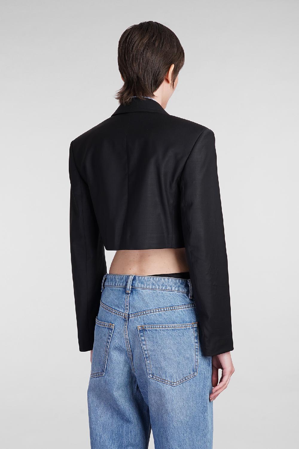 Deliberti Alexander Wang Blazer in lana nera cod. 401583 - Deliberti The Luxury Shopping Sottocosto