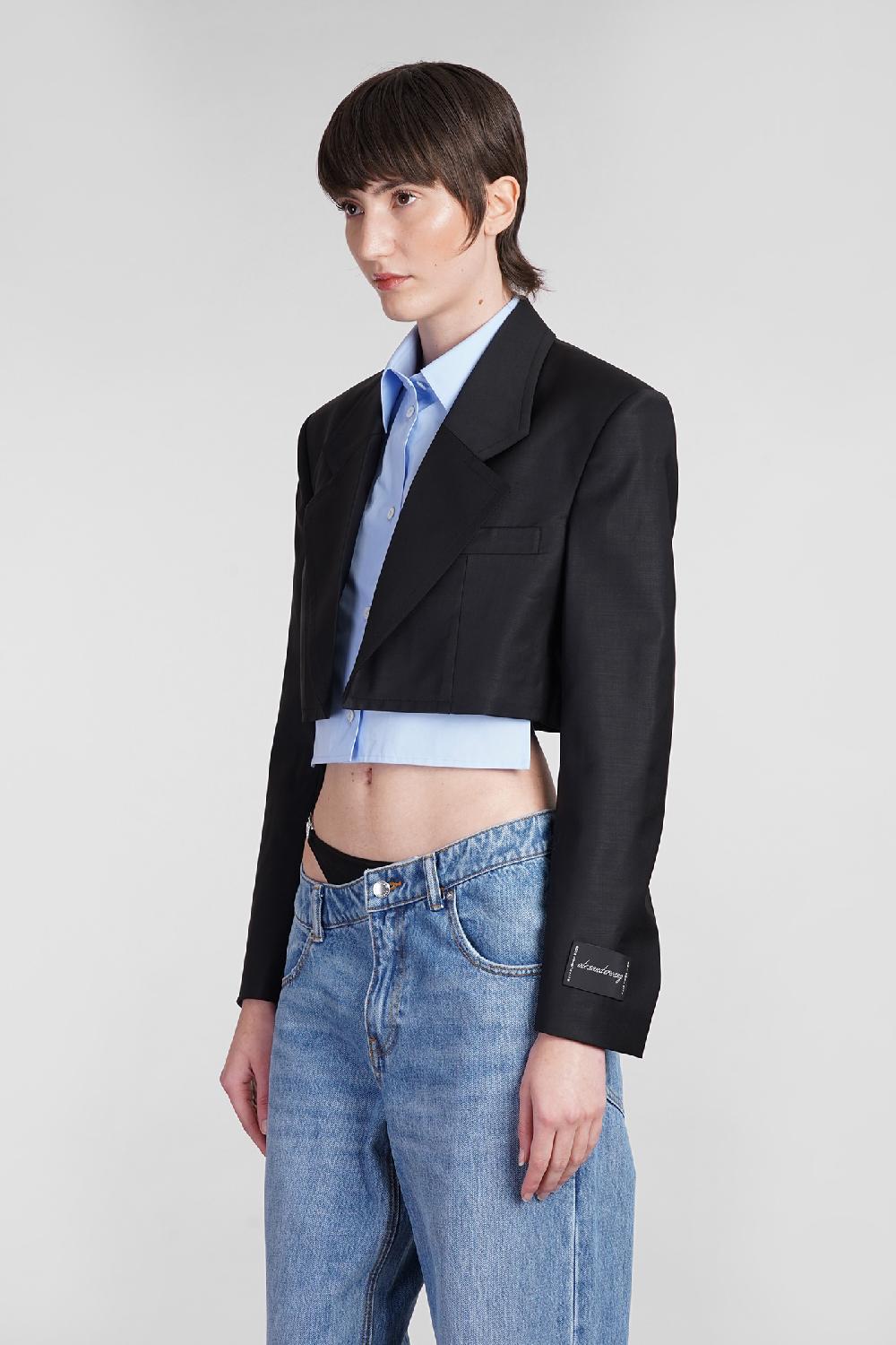Deliberti Alexander Wang Blazer in lana nera cod. 401583 - Deliberti The Luxury Shopping Sottocosto