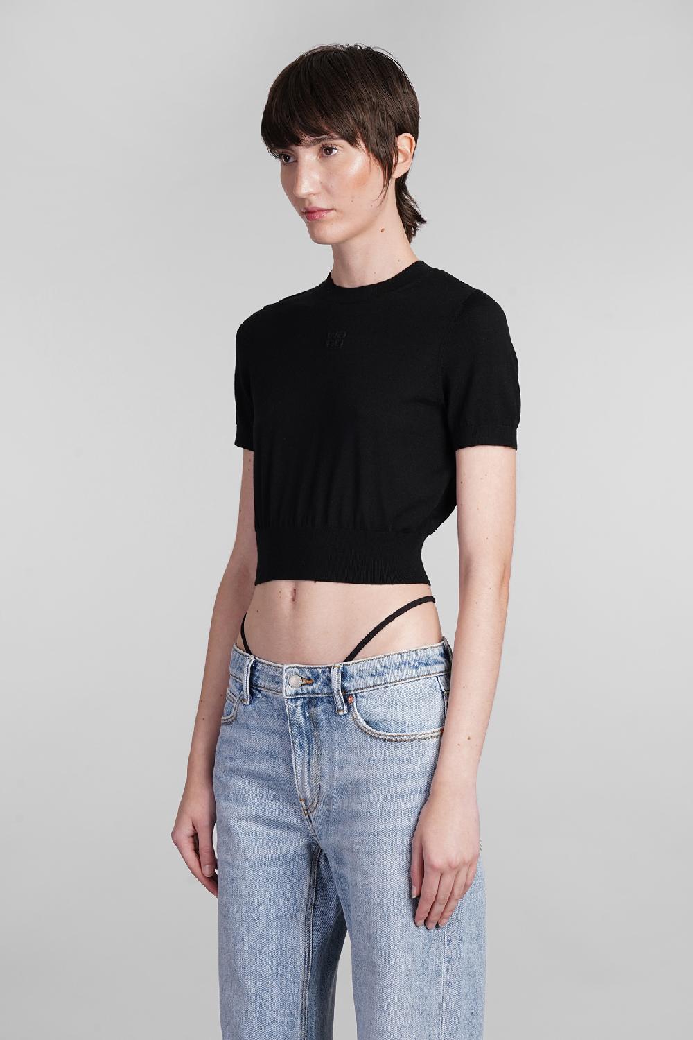 Deliberti Alexander Wang Topwear in lana nera cod. 401758 - Deliberti The Luxury Shopping Novità
