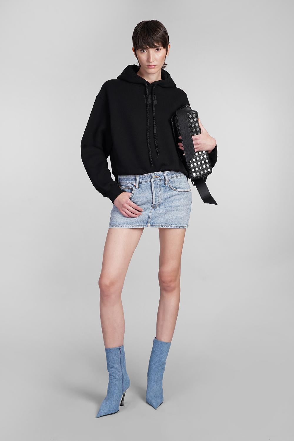 Deliberti Alexander Wang Felpa in cotone nero cod. 401751 - Deliberti The Luxury Shopping Negozi Online