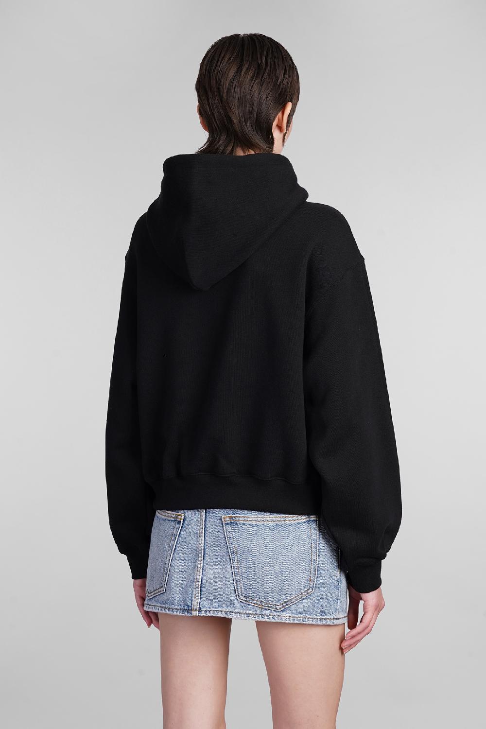 Deliberti Alexander Wang Felpa in cotone nero cod. 401751 - Deliberti The Luxury Shopping Negozi Online