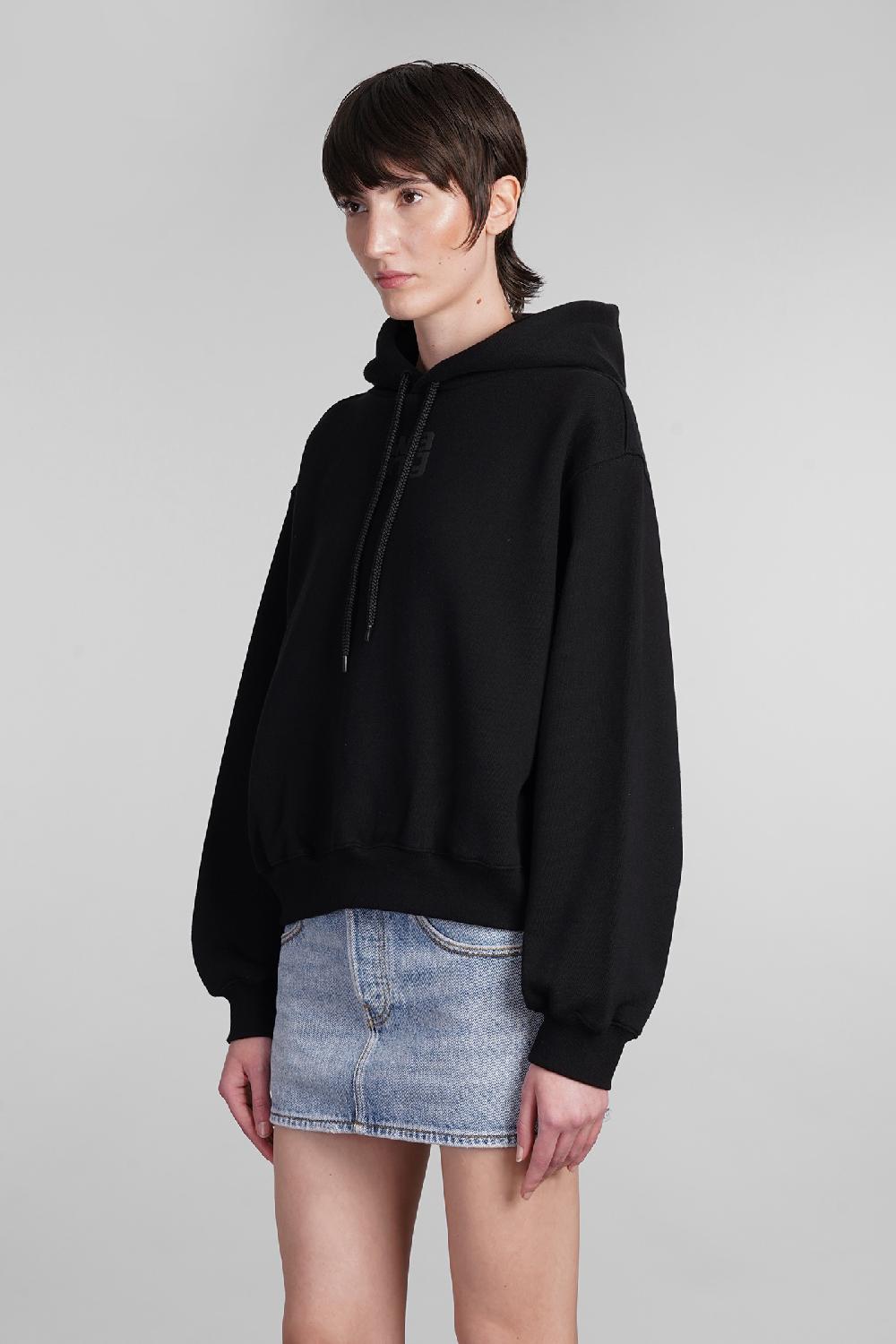 Deliberti Alexander Wang Felpa in cotone nero cod. 401751 - Deliberti The Luxury Shopping Negozi Online