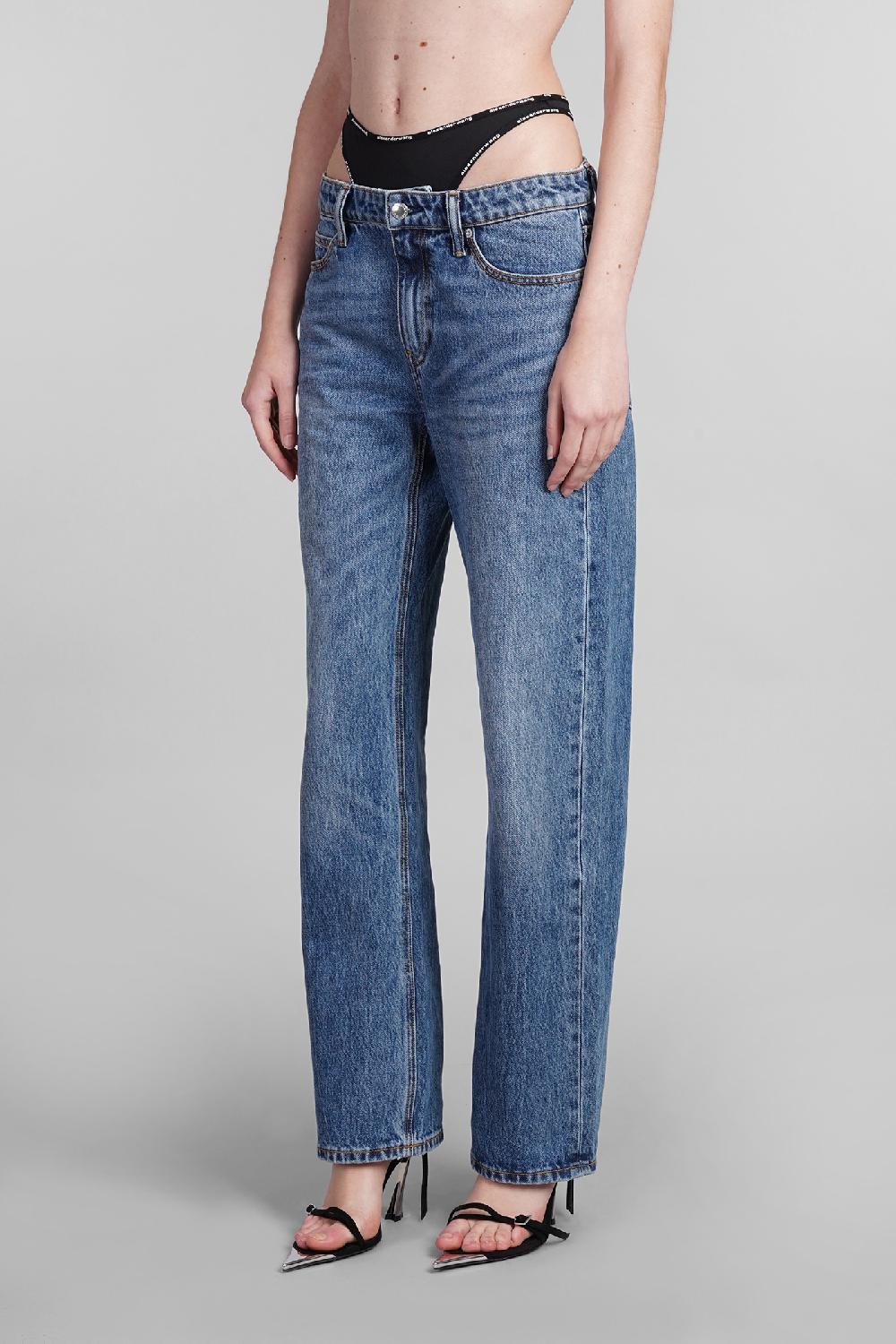 Deliberti Alexander Wang Jeans in cotone blu cod. 401871 - Deliberti The Luxury Shopping Offerta