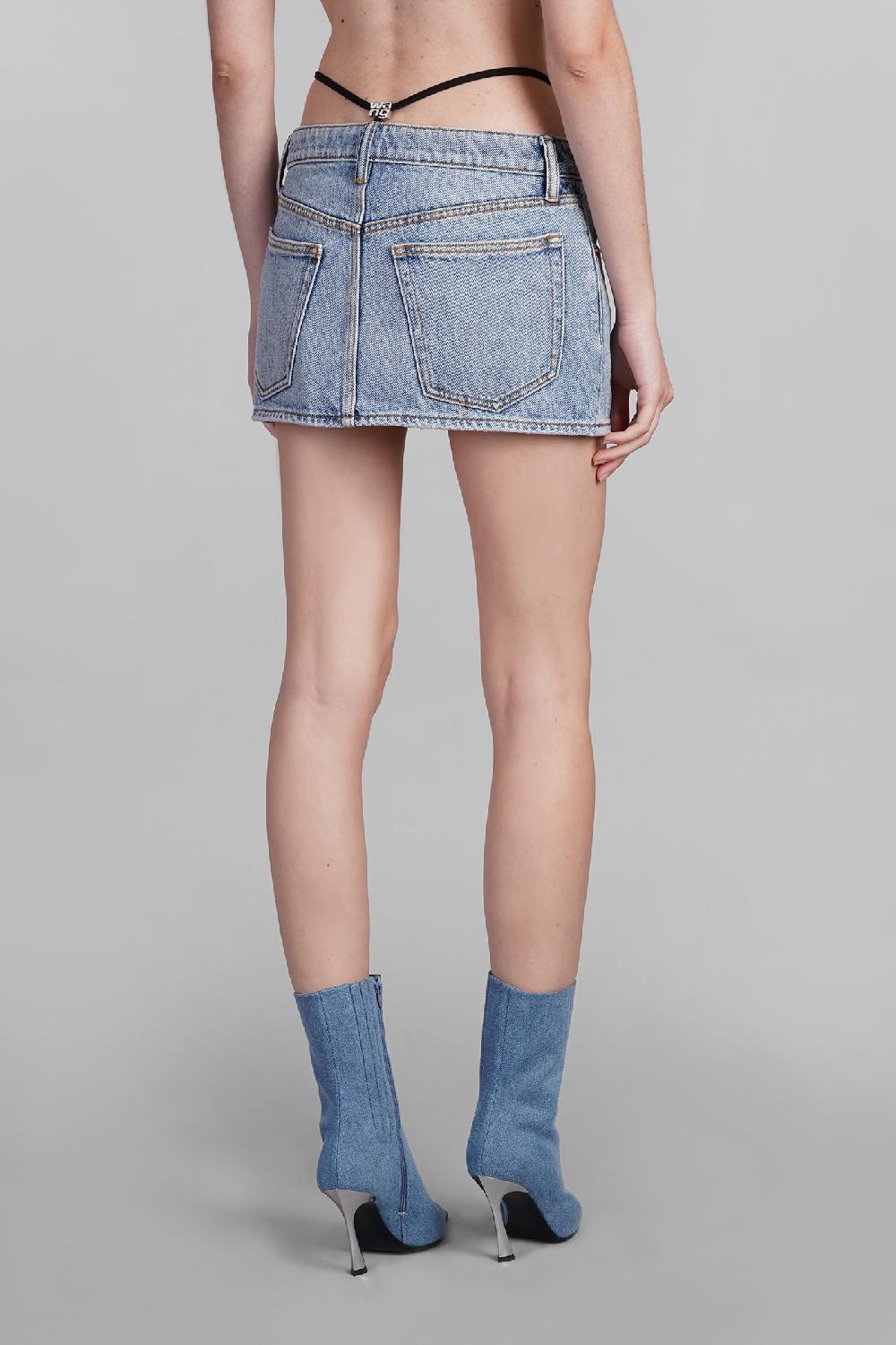 Deliberti Alexander Wang Gonna in cotone blu cod. 401874 - Deliberti The Luxury Shopping Hotsell