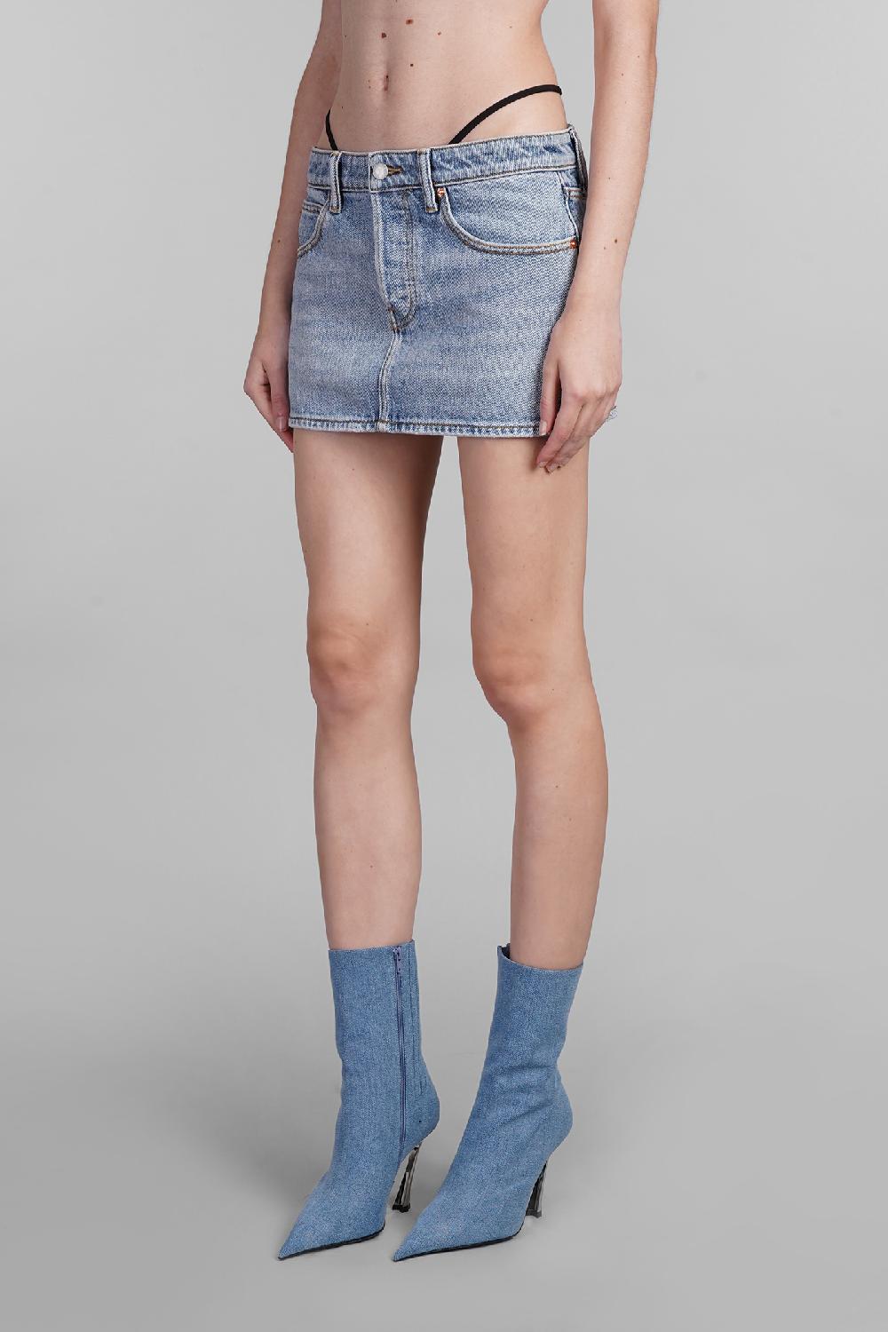 Deliberti Alexander Wang Gonna in cotone blu cod. 401874 - Deliberti The Luxury Shopping Hotsell