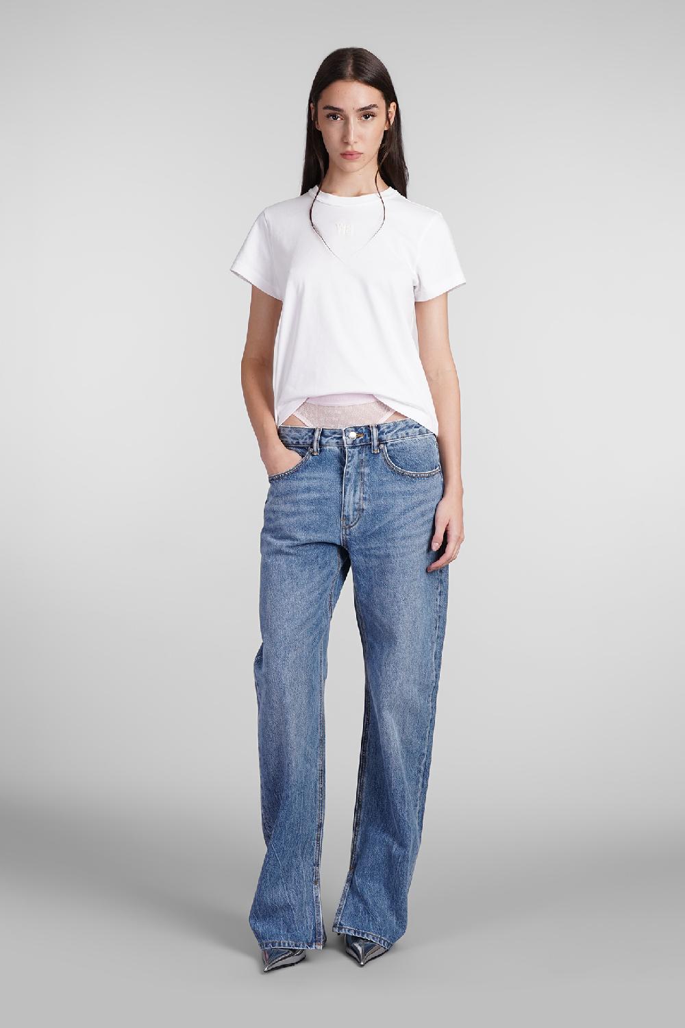 Deliberti Alexander Wang Jeans in cotone blu cod. 408655 - Deliberti The Luxury Shopping Vendita Calda