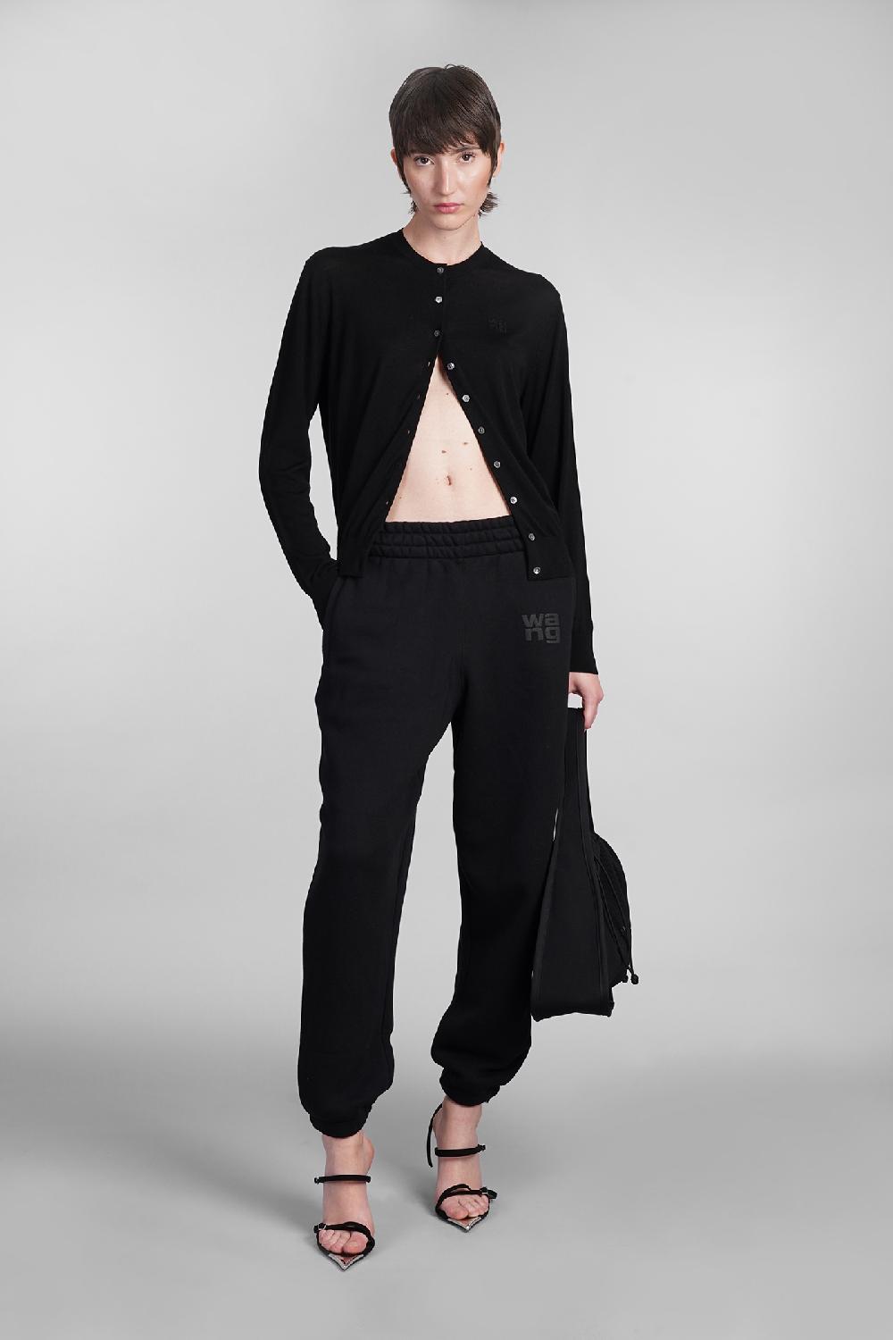 Deliberti Alexander Wang Pantalone in cotone nero cod. 401756 - Deliberti The Luxury Shopping In Saldo