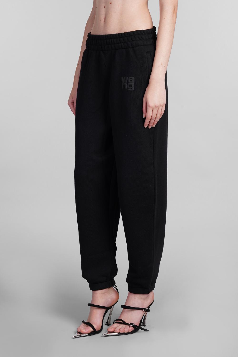 Deliberti Alexander Wang Pantalone in cotone nero cod. 401756 - Deliberti The Luxury Shopping In Saldo