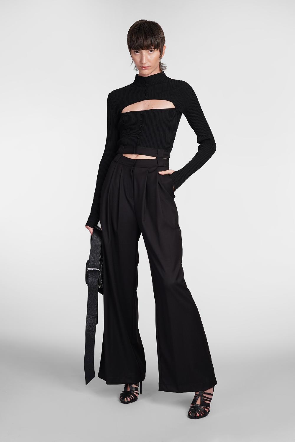 Deliberti Andreadamo Cardigan in lana nera cod. 406586 - Deliberti The Luxury Shopping 2025