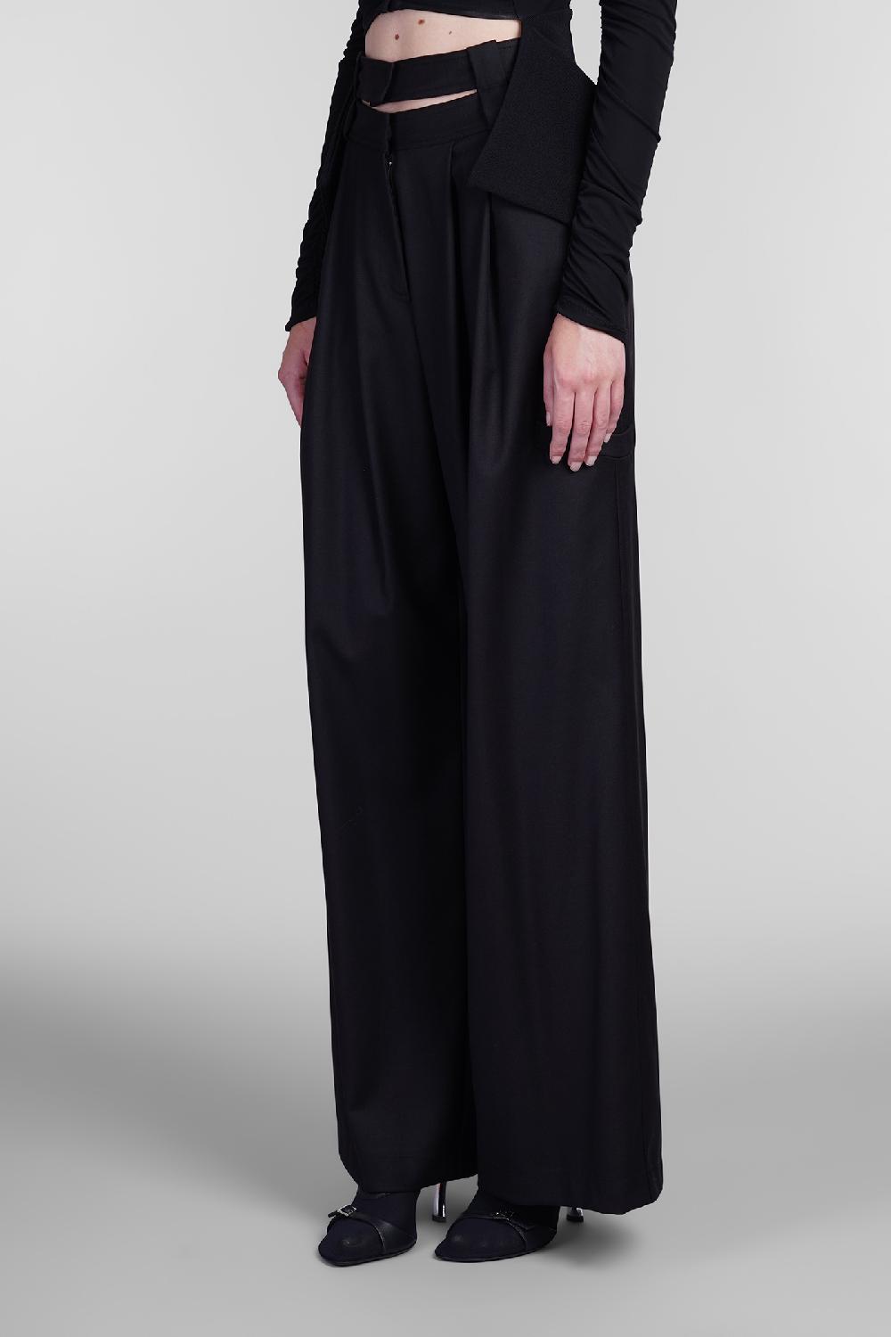 Deliberti Andreadamo Pantalone in poliestere nero cod. 405561 - Deliberti The Luxury Shopping Italy