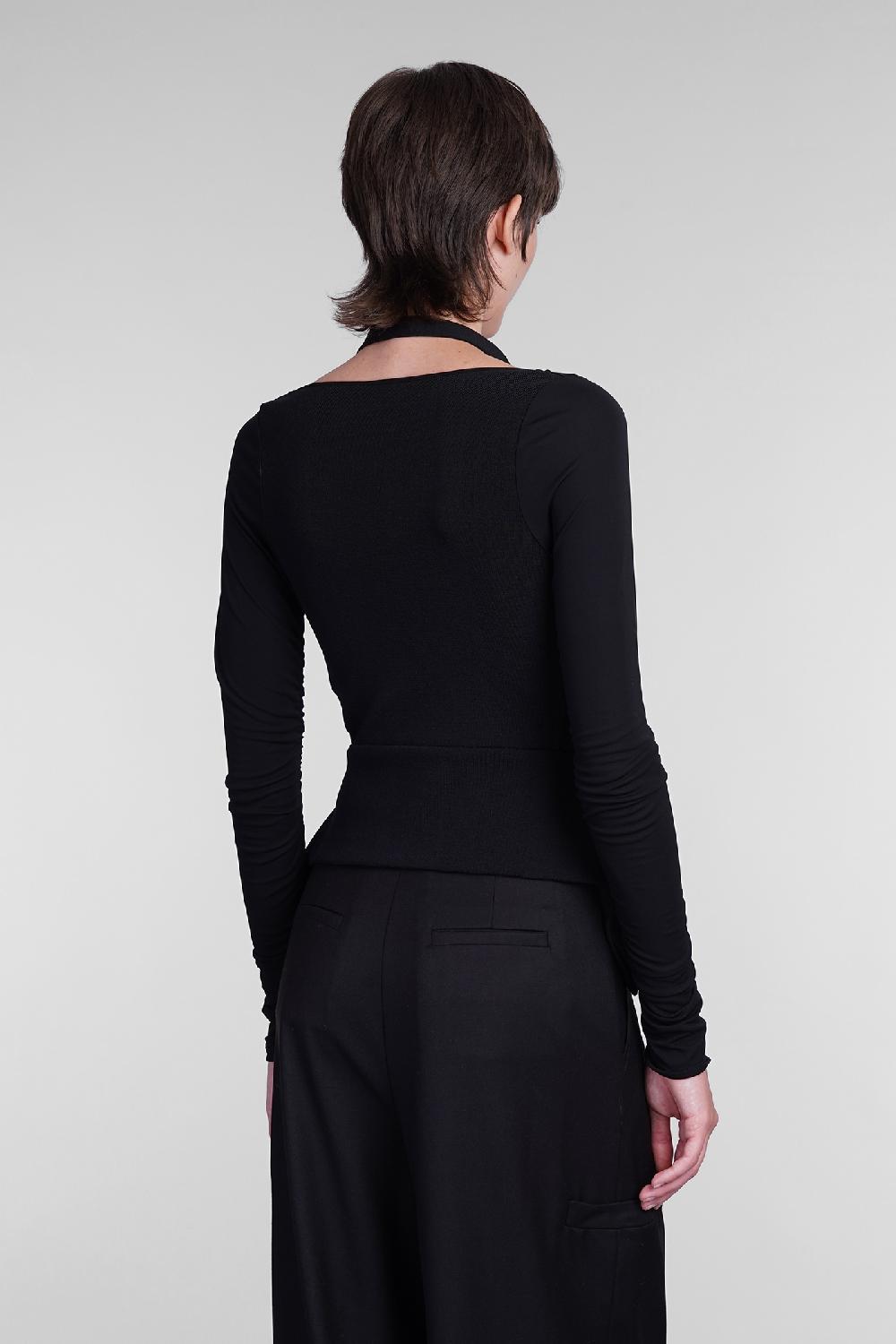 Deliberti Andreadamo Topwear in viscosa nera cod. 405557 - Deliberti The Luxury Shopping Italia