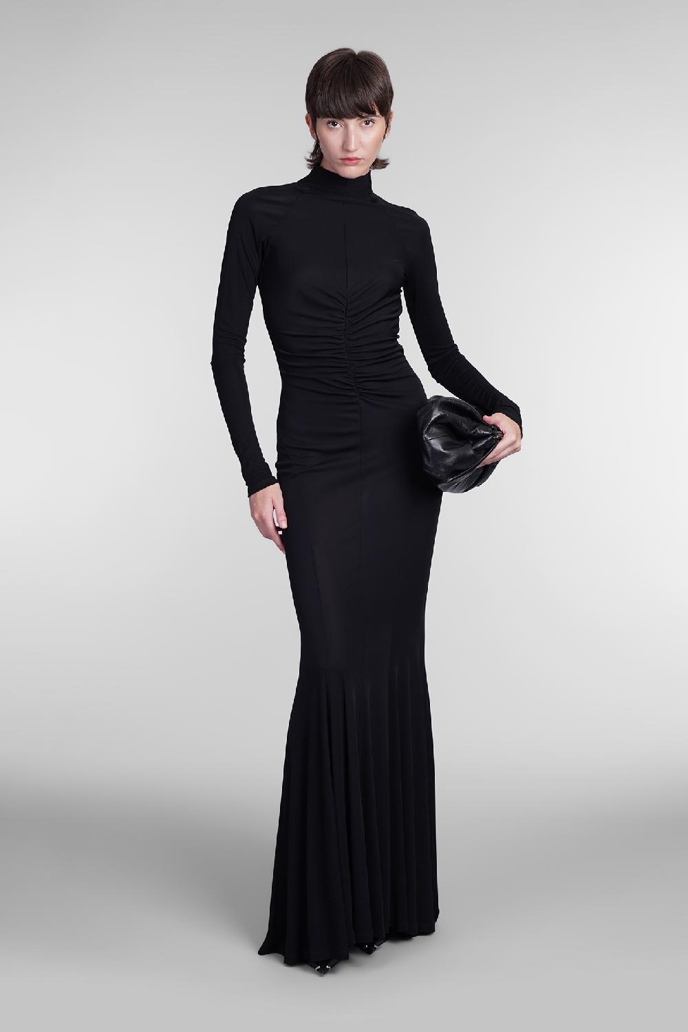 Deliberti Andreadamo Abito in viscosa nera cod. 405558 - Deliberti The Luxury Shopping Vendita Calda