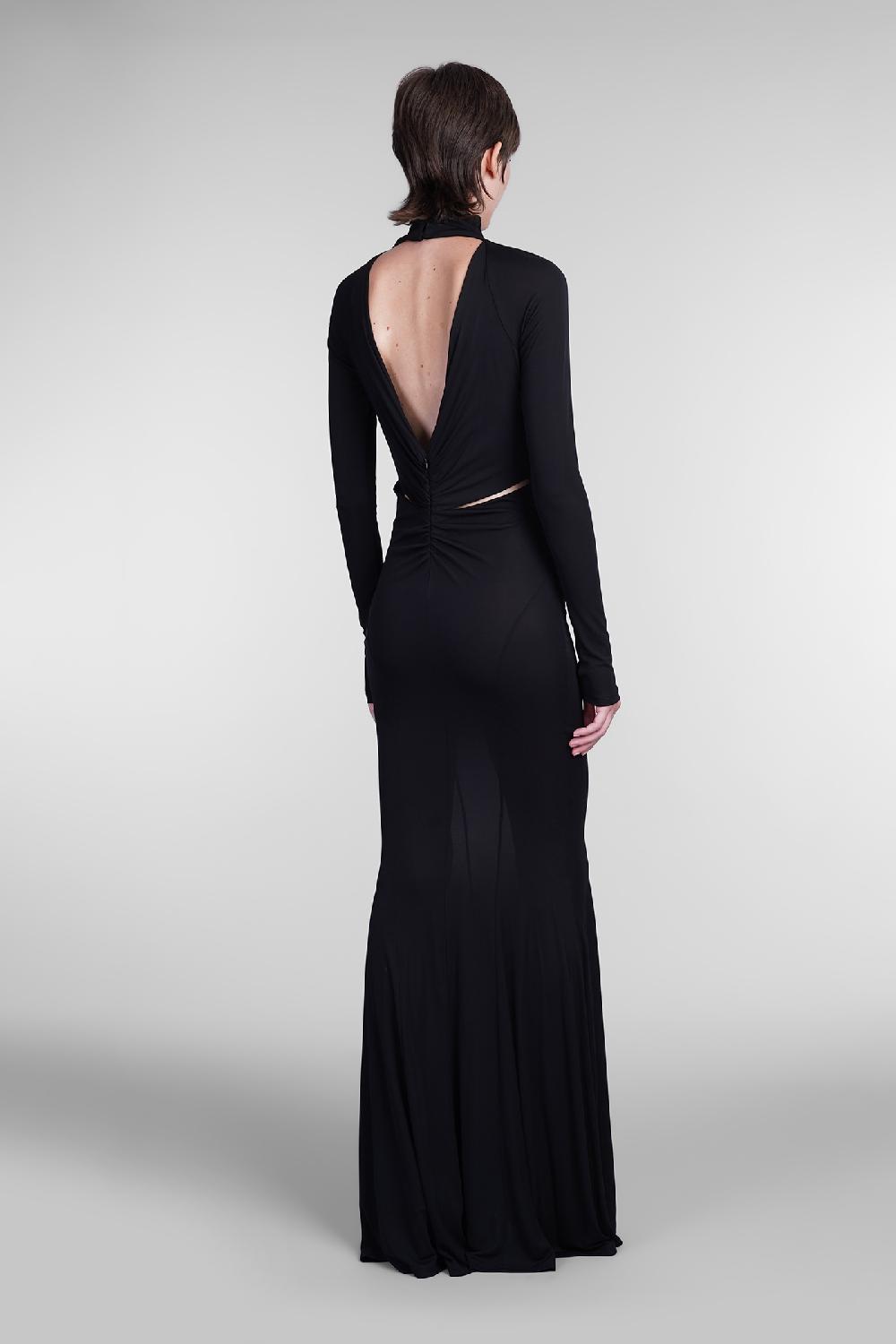 Deliberti Andreadamo Abito in viscosa nera cod. 405558 - Deliberti The Luxury Shopping Vendita Calda