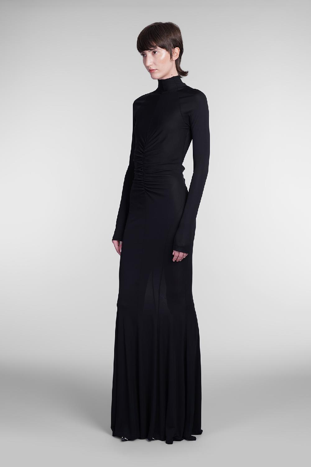 Deliberti Andreadamo Abito in viscosa nera cod. 405558 - Deliberti The Luxury Shopping Vendita Calda