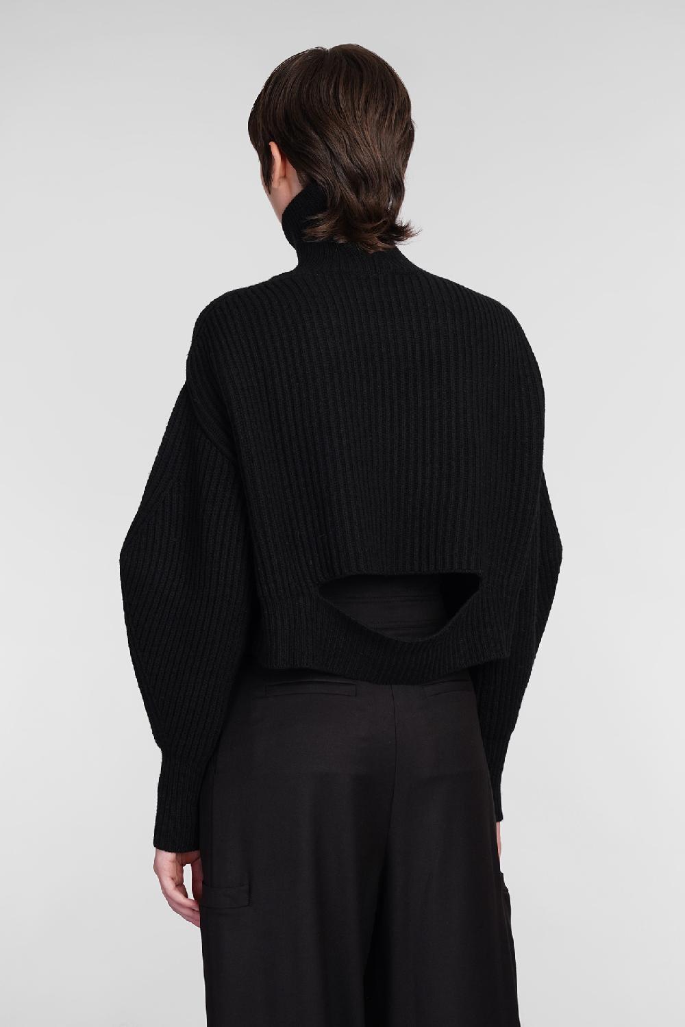 Deliberti Andreadamo Maglia in lana nera cod. 406587 - Deliberti The Luxury Shopping In Linea