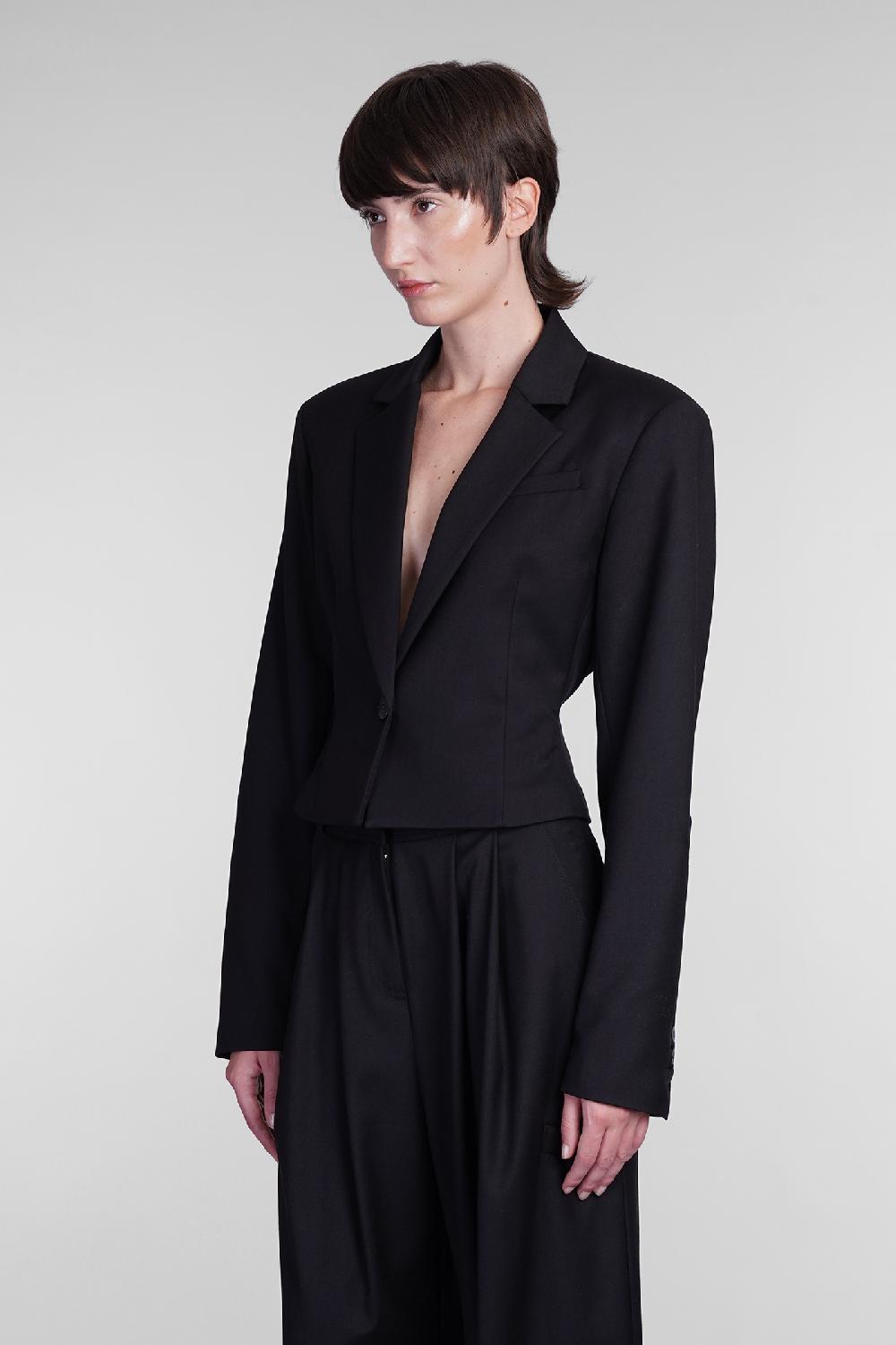 Deliberti Andreadamo Blazer in poliestere nero cod. 405559 - Deliberti The Luxury Shopping Vendita