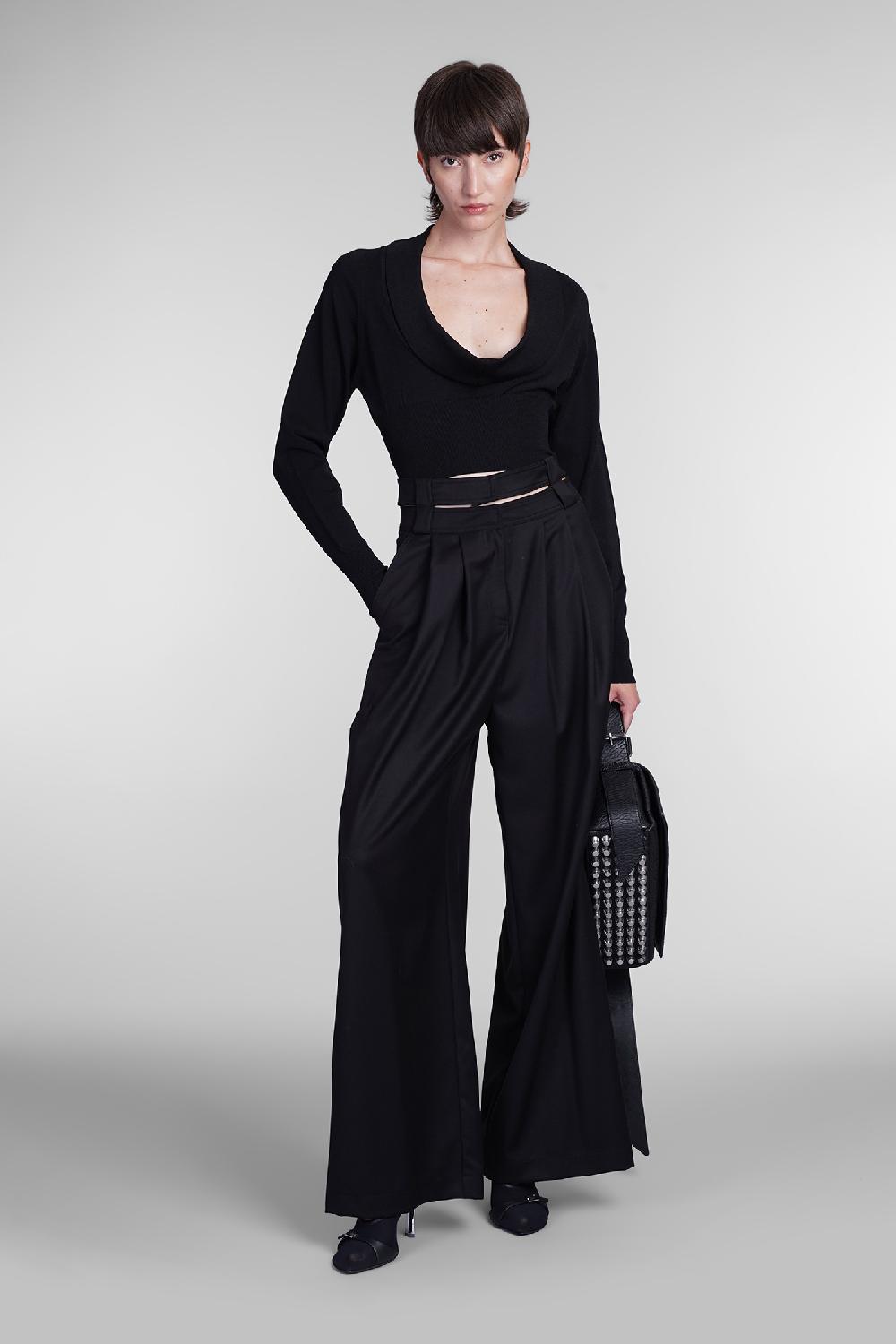Deliberti Andreadamo Topwear in viscosa nera cod. 404408 - Deliberti The Luxury Shopping Spedizione Gratuita
