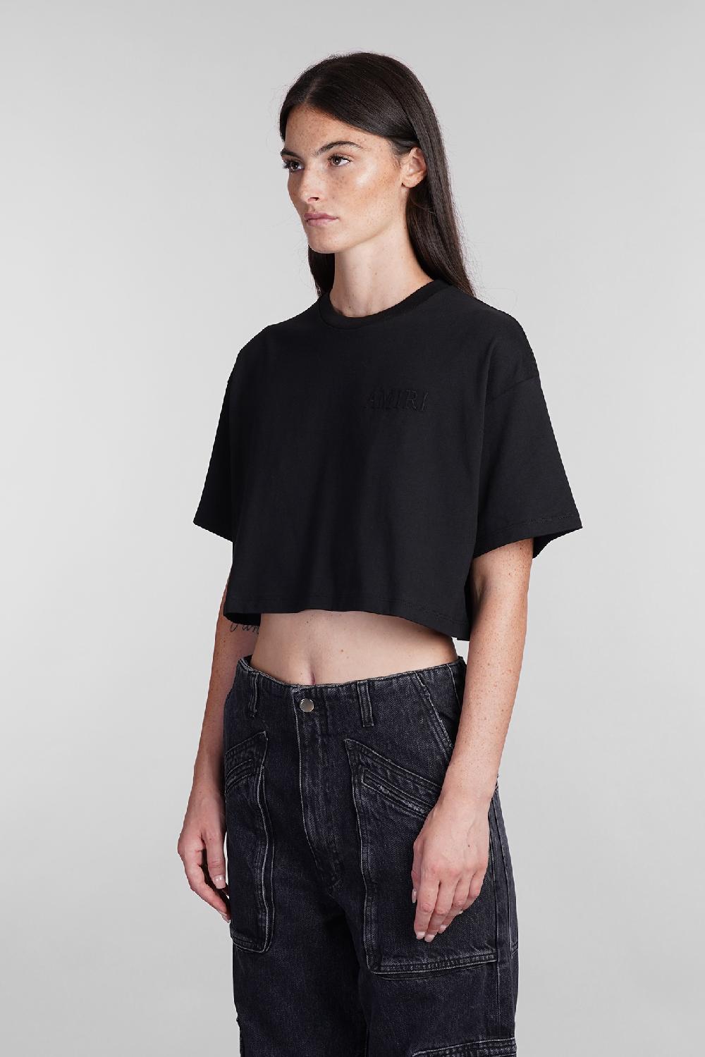 Deliberti Amiri T-shirt in cotone nero cod. 401272 - Deliberti The Luxury Shopping Soddisfazione Garantita