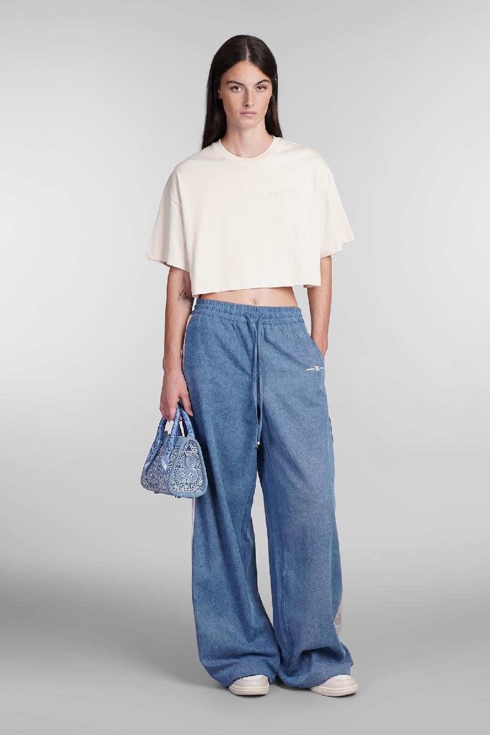 Deliberti Amiri T-shirt in cotone beige cod. 401273 - Deliberti The Luxury Shopping Qualità Garantita