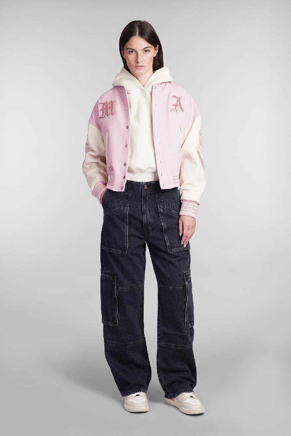 Deliberti Amiri Bomber in lana rosa cod. 405353 - Deliberti The Luxury Shopping Negozi Online