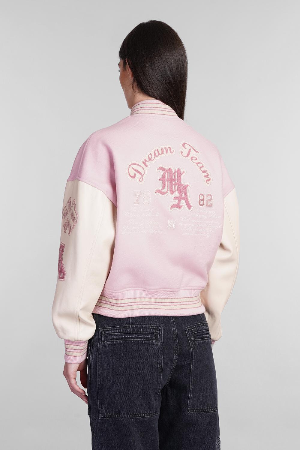 Deliberti Amiri Bomber in lana rosa cod. 405353 - Deliberti The Luxury Shopping Negozi Online