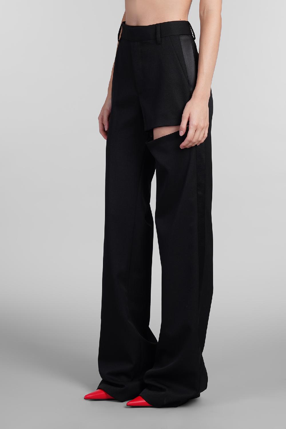 Deliberti Area Pantalone in lana nera cod. 406962 - Deliberti The Luxury Shopping Prezzo Ridotto
