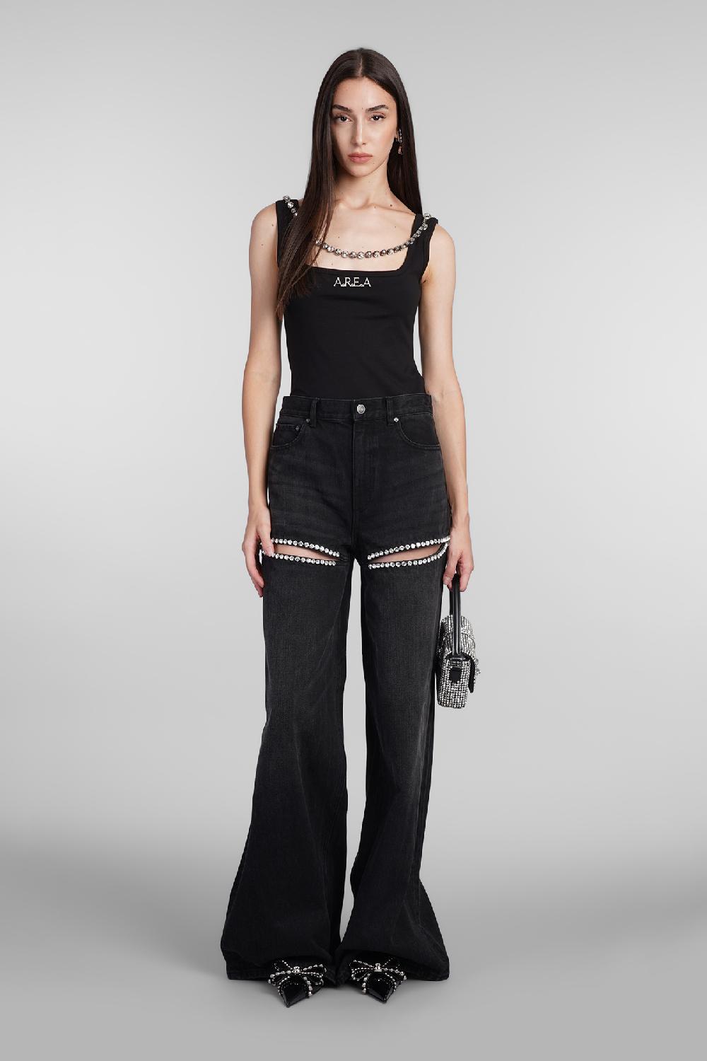 Deliberti Area Topwear in cotone nero cod. 406956 - Deliberti The Luxury Shopping Sottocosto
