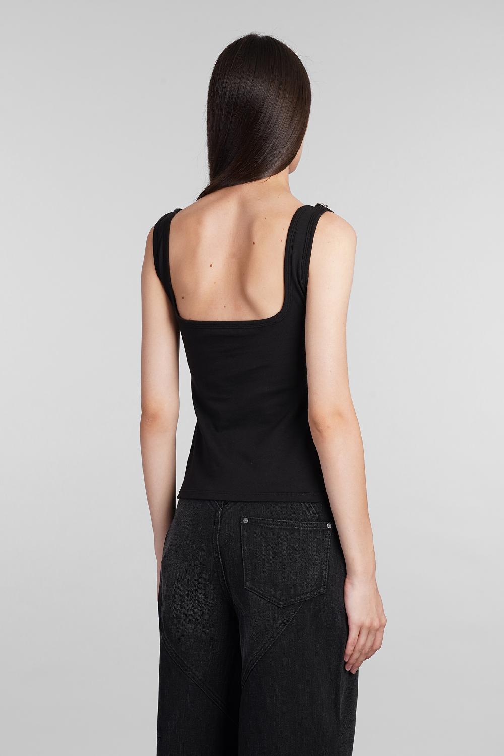 Deliberti Area Topwear in cotone nero cod. 406956 - Deliberti The Luxury Shopping Sottocosto