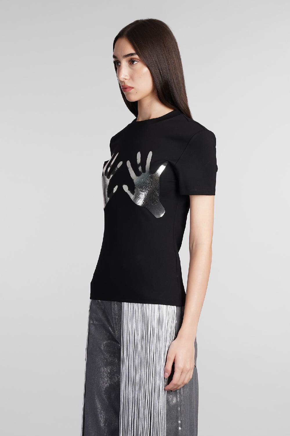 Deliberti Area T-shirt in viscosa nera cod. 409260 - Deliberti The Luxury Shopping Offerta
