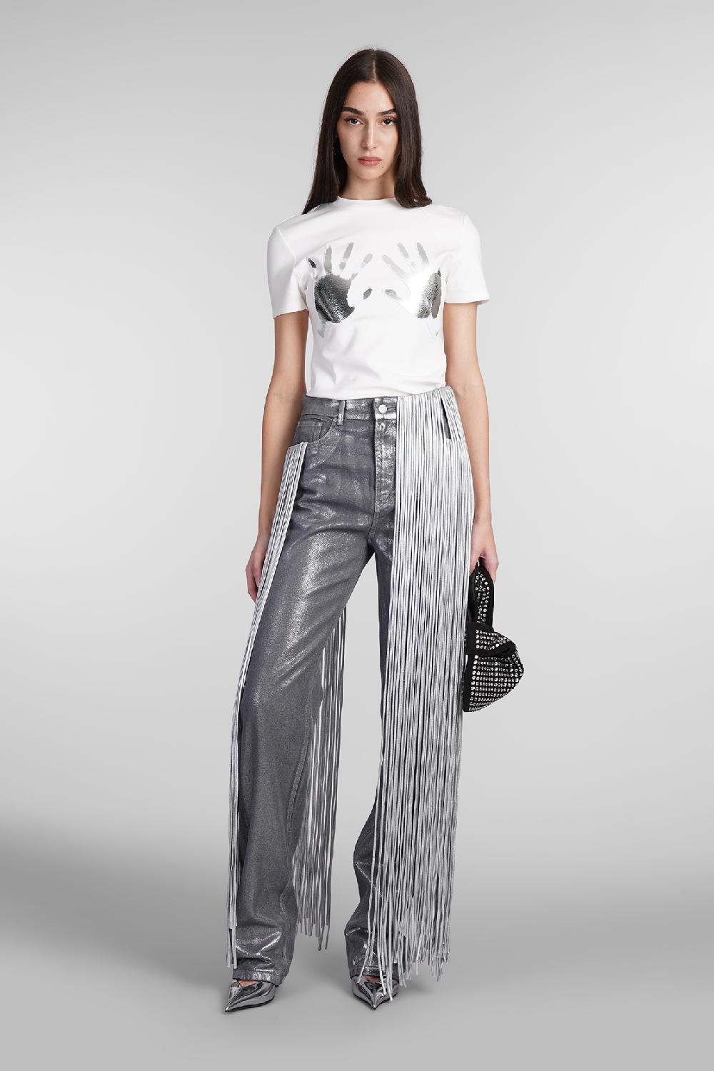 Deliberti Area Jeans in cotone argento cod. 409267 - Deliberti The Luxury Shopping Online