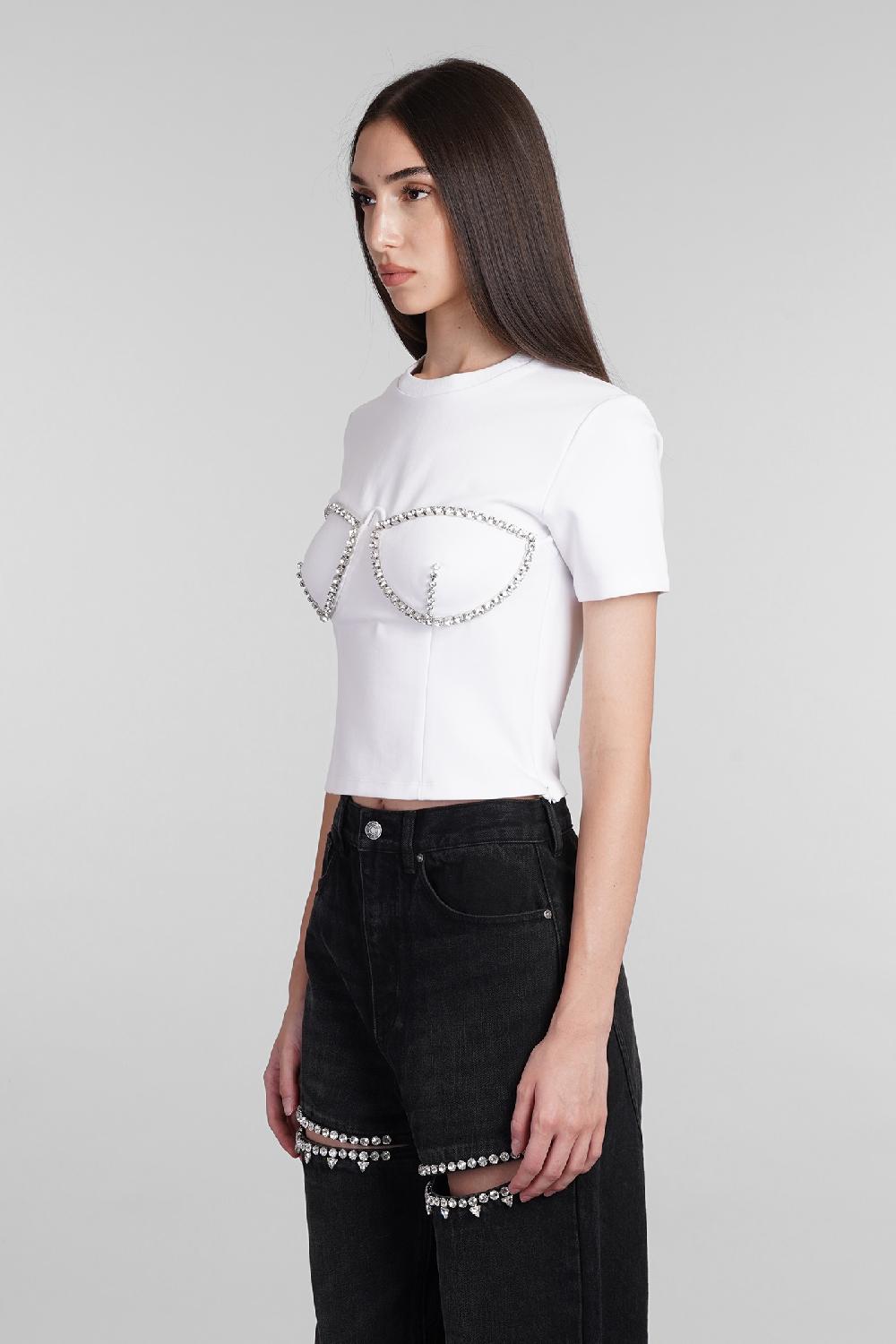 Deliberti Area T-shirt in rayon bianco cod. 406955 - Deliberti The Luxury Shopping Outlet