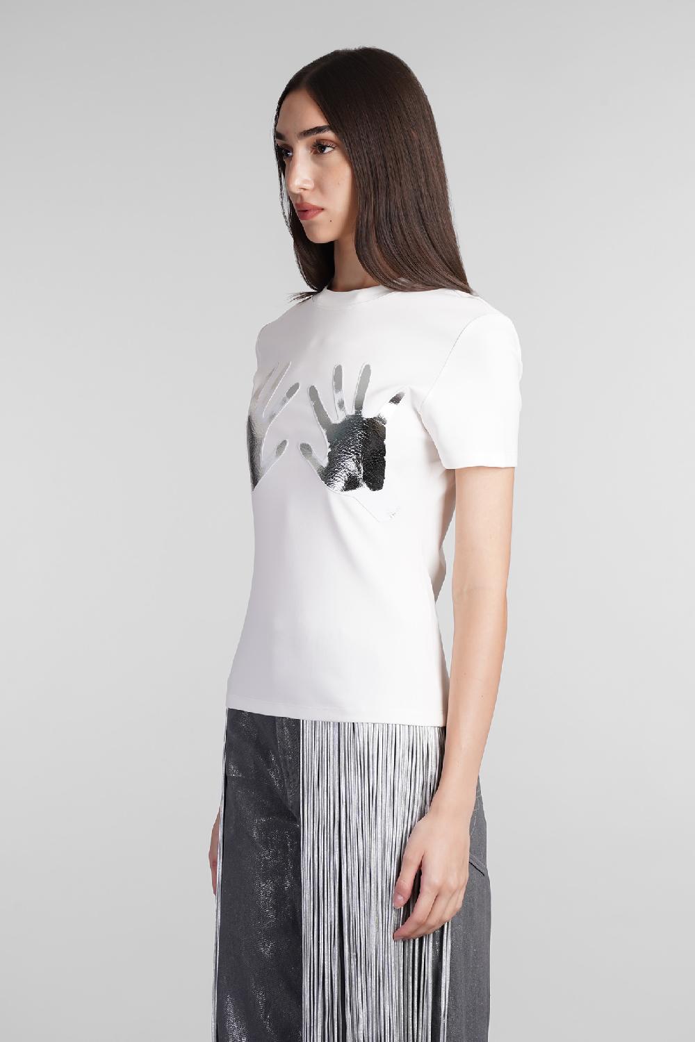 Deliberti Area T-shirt in viscosa bianca cod. 409261 - Deliberti The Luxury Shopping In Vendita
